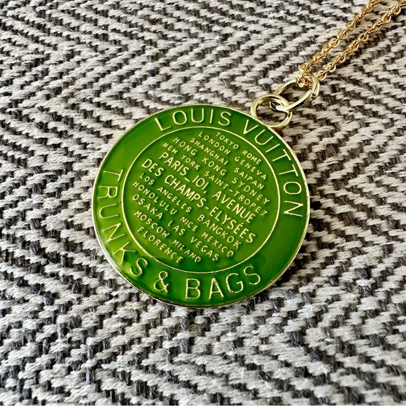 Vintage Louis Vuitton Zipper Pull Necklace